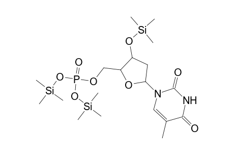 Thymidine, 3'-O-(trimethylsilyl)-, 5'-[bis(trimethylsilyl) phosphate]