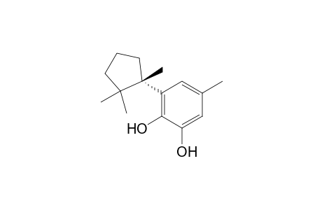 1-(2,3-Dihydroxy-5-methylphenyl)-1,2,2-trimethylcyclopentane [(+-)-Herberenediol]