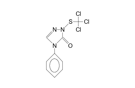 4-PHENYL-1-[(TRICHLOROMETHYL)THIO]-delta2-1,2,4-TRIAZOLIN-5-ONE