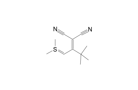 1,1-Dicyano-2-(t-butyl)-3-[dimethylsulfanyl]-propen-1-ide