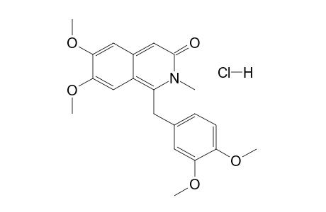 6,7-Dimethoxy-2-methyl-1-veratryl-3(2H)-isoquinolone, hydrochloride