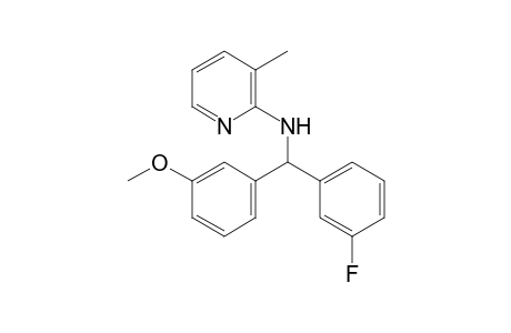 N-[(3-Fluorophenyl)(3-methoxyphenyl)methyl]-3-methylpyridin-2-amine