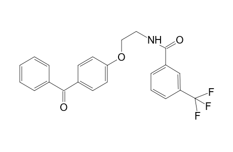 N-[2-(4-benzoylphenoxy)ethyl]-3-(trifluoromethyl)benzamide