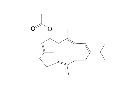 2,6,10,12-Cyclotetradecatetraen-1-ol, 3,7,13-trimethyl-10-(1-methylethyl)-, acetate, [S-(all-E)]-