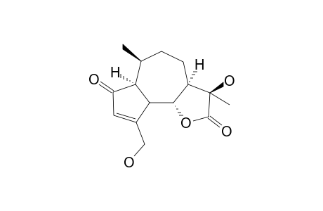 11.beta.,15-Dihydroxy-2-oxo-6.beta.H-13-nor-guaia-3-ene-11,6-carbolactone