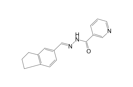 nicotinic acid, [(5-indanyl)methylene]hydrazide