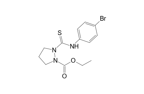 1-Pyrazolidinecarboxylic acid, 2-[N-(4-bromophenyl)thiocarbamoyl]-, ethyl ester