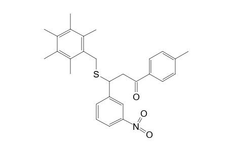 4'-methyl-3-(m-nitrophenyl)-3-[(2,3,4,5,6-pentamethylbenzyl)thio]propiophenone