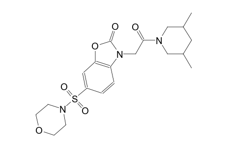 2(3H)-benzoxazolone, 3-[2-(3,5-dimethyl-1-piperidinyl)-2-oxoethyl]-6-(4-morpholinylsulfonyl)-