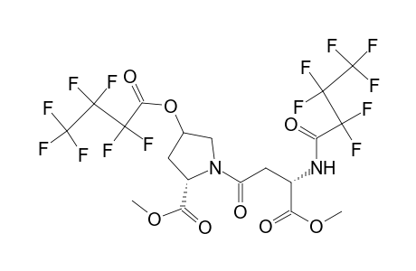 L-Proline, 1-[N-(2,2,3,3,4,4,4-heptafluoro-1-oxobutyl)-L-.beta.-aspartyl]-4-(2,2,3,3,4,4,4-heptafluoro-1-oxobutoxy)-, dimethyl ester