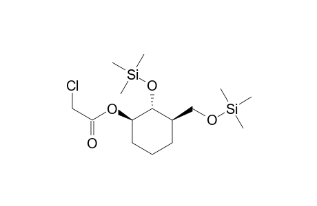 Chloroacetic acid 2-trans-(2,2-dimethyl-1-oxa-2-silapropyl)-3-cis-(3,3-dimethyl-2-oxa-3-silabutyl)cyclohexyl ester