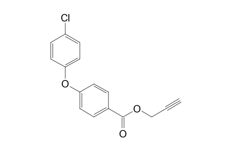 Benzoic acid, 4-(4-chlorophenoxy)-, 2-propynyl ester
