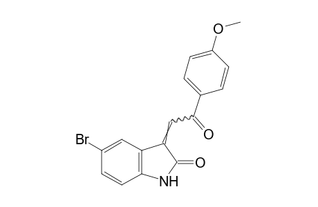 5-bromo-3-(p-methoxyphenacylidene)-2-indolinone