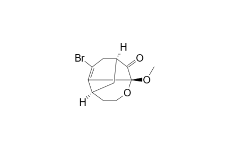 (1S*,3R*,7S*)-9-Bromo-3-methoxy-4-oxatricyclo[5.3.1.0(3,8)]undec-8-en-2-one