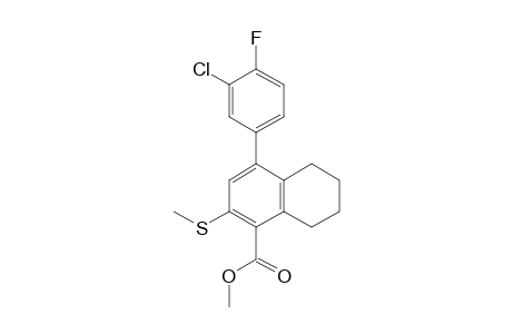 Methyl 4-(3-chloro-4-fluorophenyl)-6-methylthio-2,3-tetramethylenobenzoate