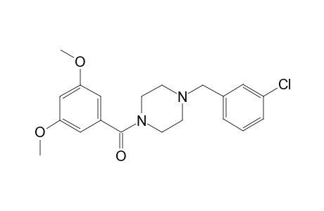 1-(3-Chlorobenzyl)-4-(3,5-dimethoxybenzoyl)piperazine