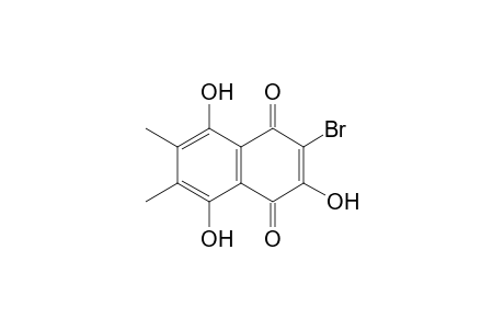 2-Bromo-3,5,8-trihydroxy-6,7-dimethyl-1,4-dihydronaphthalene-1,4-dione