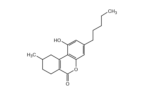 1-hydroxy-9-methyl-3-pentyl-7,8,9,10-tetrahydro-6H-dibenzo[b,d]pyran-6-one