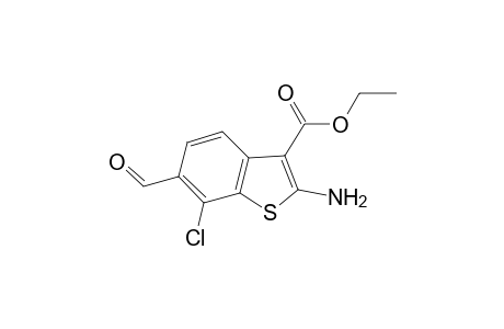 Ethyl 2-amino-7-chloro-6-formyl-1-benzothiophene-3-carboxylate