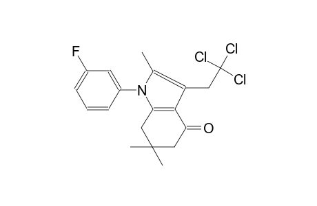 1-(3-Fluoro-phenyl)-2,6,6-trimethyl-3-(2,2,2-trichloro-ethyl)-1,5,6,7-tetrahydro-indol-4-one