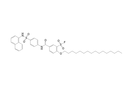 2-(hecadecyloxy)-5-{{p-[(1-naphthyl)sulfamoyl]phenyl}carbamoyl}benzenesulfonyl fluoride