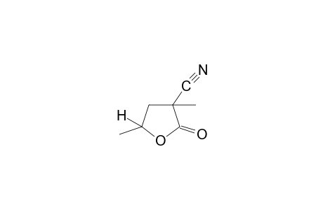3,5-dimethyl-2-oxotetrahydro-3-furonitrile