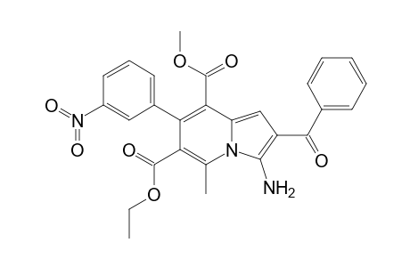 3-AMINO-2-BENZOYL-5-METHYL-7-(3-NITROPHENYL)-INDOLIZINE-6,8-DICARBOXYLIC-ACID-6-ETHYL-8-METHYLESTER