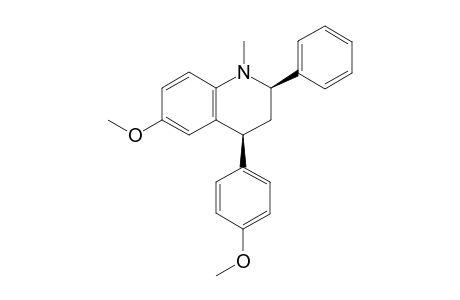 (2R,4S)-6-methoxy-4-(4-methoxyphenyl)-1-methyl-2-phenyl-1,2,3,4-tetrahydroquinoline