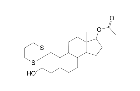 (10,13-dimethyl-3-oxidanyl-spiro[1,3,4,5,6,7,8,9,11,12,14,15,16,17-tetradecahydrocyclopenta[a]phenanthrene-2,2'-1,3-dithiane]-17-yl) ethanoate
