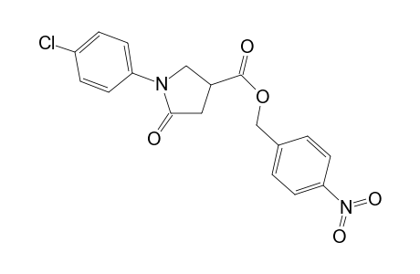 4-nitrobenzyl 1-(4-chlorophenyl)-5-oxo-3-pyrrolidinecarboxylate