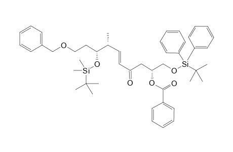 (6R,11R,12R,E)-12-(2-(benzyloxy)ethyl)-2,2,11,14,14,15,15-heptamethyl-8-oxo-3,3-diphenyl-4,13-dioxa-3,14-disilahexadec-9-en-6-yl benzoate