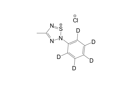 4-Methyl-2-(2H5)phenyl-2H-1,2,3,5-thiatriazol-1-ium chloride