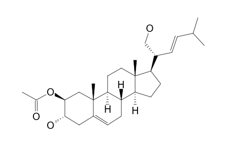 (20R)-24-NOR-CHOLESTA-5,22E-DIENE-2-O-ACETYL-2-BETA,3-ALPHA,21-TRIOL