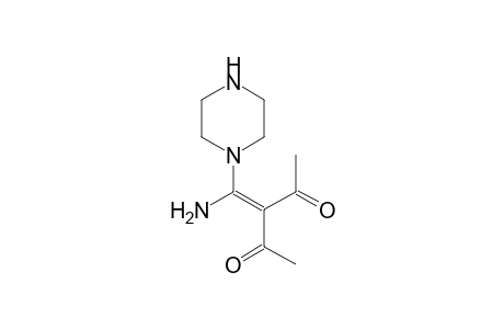 3-[Amino(1-piperazinyl)methylene]-2,4-pentanedione