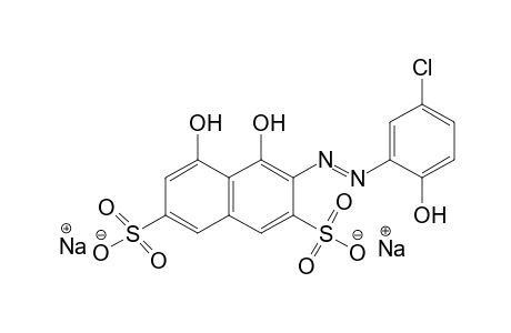 3-[5-chloro-2-hydroxyphenyl)azo]-4,5-dihydroxy-2,7-naphthalenedisulfonic acid, disodium salt