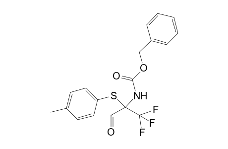 2-{N-[(Benzyloxycarbonyl)amino]}-2-(trifluoromethyl)-2-(p-tolylsulfanyl)acetaldehyde