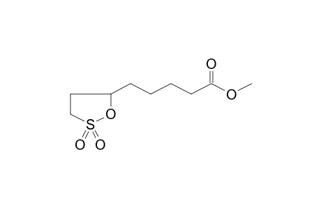 5-(2,2-Dioxo[1,2]oxathiolan-5-yl)pentanoic acid, methyl ester