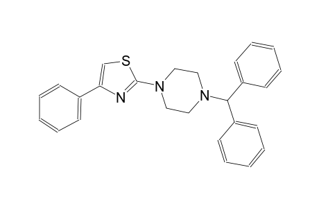 1-benzhydryl-4-(4-phenyl-1,3-thiazol-2-yl)piperazine