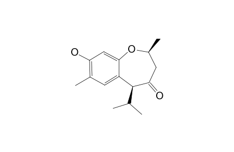 8-HYDROXY-2,3,4,5-TETRAHYDRO-2,7,11,11-TETRAMETHYL-1-BENZOXEPIN-4-ONE