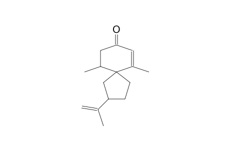 SPIRO[4.5]DEC-6-EN-8-ONE, 6,10-DIMETHYL-2-(1-METHYLETHENYL)-