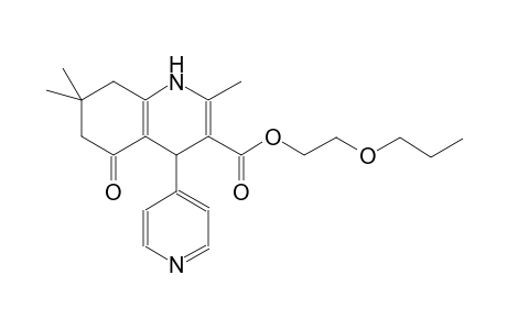 2-propoxyethyl 2,7,7-trimethyl-5-oxo-4-(4-pyridinyl)-1,4,5,6,7,8-hexahydro-3-quinolinecarboxylate