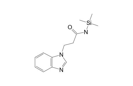 3-(1H-Benzimidazol-1-yl)propanamide, tms