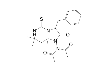 acetamide, N-acetyl-N-(hexahydro-7,7,8a-trimethyl-2-oxo-3-(phenylmethyl)-5-thioxoimidazo[1,2-c]pyrimidin-1(5H)-yl)-