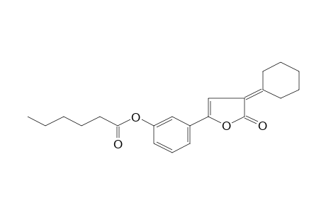 3-(4-Cyclohexylidene-5-oxo-4,5-dihydro-2-furanyl)phenyl hexanoate