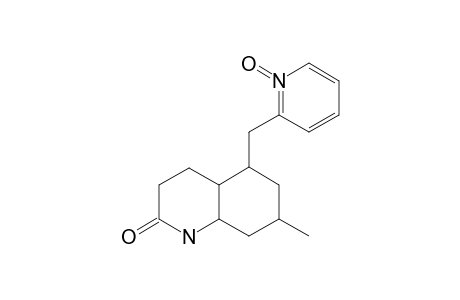 5-AXIAL-(METHYL-2-PYRIDINYL-N-OXIDE)-7-METHYL-DECAHYDRO-QUINOLINE-2-ONE