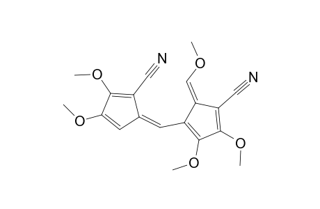 (X,Z)-4-[1-cyano-2,3-dimethoxypentafulven-6-yl)-2,3,6-trimethoxypentafulvene-1-carbonitrile