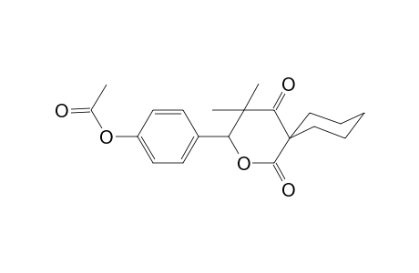 4-(4,4-Dimethyl-1,5-dioxo-2-oxaspiro[5.5]undec-3-yl)phenyl acetate