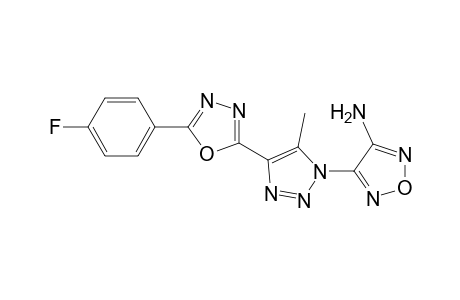 1,2,5-Oxadiazol-3-amine, 4-[4-[5-(4-fluorophenyl)-1,3,4-oxadiazol-2-yl]-5-methyl-1H-1,2,3-triazol-1-yl]-