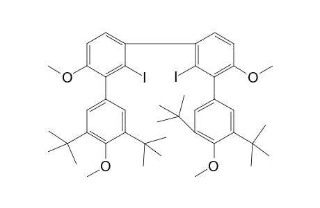 1,1':3',1'':3'',1'''-Quaterphenyl, 3,3''',5,5'''-tetrakis(1,1-dimethylethyl)-2',2''-diiodo-4,4'',4''',6' -tetramethoxy-