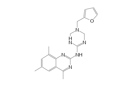 2-quinazolinamine, N-[5-(2-furanylmethyl)-1,4,5,6-tetrahydro-1,3,5-triazin-2-yl]-4,6,8-trimethyl-